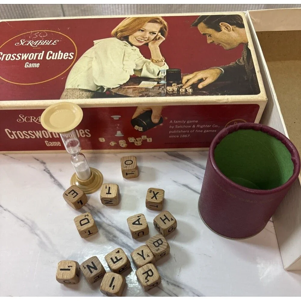 1968 game Scrabble crossword cubes